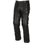 Schwarze MODEKA Ryley Lederhosen aus Leder Übergrößen für den für den Winter 