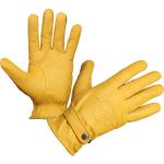 Gelbe Vintage Handschuhe aus Leder 