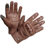 Reduzierte Braune Touchscreen-Handschuhe aus Leder Größe 9 