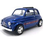 Blaue FIAT 500 Modellautos & Spielzeugautos aus Metall 