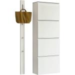 Weiße Moderano Garderoben Sets & Kompaktgarderoben Breite 150-200cm, Höhe 150-200cm, Tiefe 0-50cm 2-teilig 