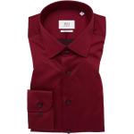 Rubinrote Elegante Eterna Kentkragen Hemden mit Kent-Kragen aus Baumwolle für Herren Größe S 
