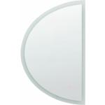 Reduzierte Silberne Moderne Beliani Runde Runde Wandspiegel 80 cm aus Glas LED beleuchtet 