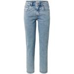 Hellblaue TCHIBO Nachhaltige Straight Leg Jeans mit Reißverschluss aus Baumwolle für Damen Größe M 