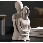 Reduzierte Graue Moderne 21 cm Skulpturen & Dekofiguren matt aus Keramik 