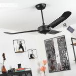 Moderne Decken Ventilator Fernbedienung Ess Wohn Schlaf Zimmer Raum Flur schwarz