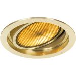 Reduzierte Goldene Moderne Qazqa Runde Einbaustrahler aus Aluminium dimmbar GU10 