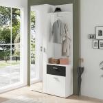 Weiße Moderne Möbel Exclusive Garderoben Sets & Kompaktgarderoben aus MDF Breite 50-100cm, Höhe 150-200cm, Tiefe 0-50cm 