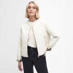 Moderne Steppjacke für Frauen Barbour Caroline Quilted Jacket - Antique White - 14/XL