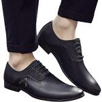 Schwarze Business MTB Schuhe mit Schnürsenkel aus Lammfell leicht für Herren Größe 41 für den für den Sommer 