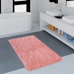 Reduzierte Pinke Unifarbene Paco Home Runde Runde Badteppiche aus Textil 