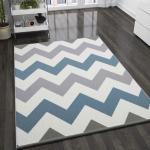 Türkise Melierte VIMODA Homestyle Design-Teppiche aus Textil 