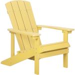 Reduzierte Gelbe Moderne Beliani Adirondack Chairs stapelbar Breite 50-100cm, Höhe 50-100cm, Tiefe 50-100cm 