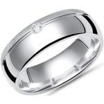 Moderner Ring 925 Silber teilpoliert 6mm
