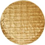 Goldene Unifarbene Moderne Rugvista Runde Runde Teppiche 250 cm 