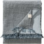 Reduzierte Blaue Kuscheldecken & Wohndecken aus Baumwolle 130x170 