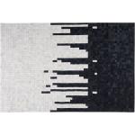 Reduzierte Cremefarbene Abstrakt Moderne Beliani Tetris Rechteckige Kuhfellteppiche aus Leder Breite 150-200cm, Höhe 200-250cm, Tiefe 0-50cm 