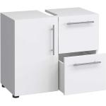 Weiße Moderne Brandolf Waschbeckenunterschränke & Badunterschränke aus MDF mit Schublade Breite 50-100cm, Höhe 50-100cm, Tiefe 0-50cm 