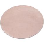 Pinke Runde Runde Teppiche 100 cm aus Textil maschinenwaschbar 
