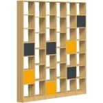 Anthrazitfarbene Moderne Pickawood Bücherregale lackiert aus Massivholz Breite 150-200cm, Höhe 200-250cm, Tiefe 0-50cm 