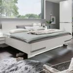 Weiße Moderne Franco Möbel Rechteckige Doppelbetten 180x210 