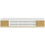 Weiße Moderne Pickawood Lowboards matt aus Massivholz Breite 250-300cm, Höhe 200-250cm, Tiefe 0-50cm 