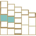 Weiße Moderne Pickawood Eichenregale matt aus Massivholz mit Schublade Breite 150-200cm, Höhe 150-200cm, Tiefe 0-50cm 