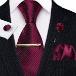 Bunte Gestreifte Krawatten-Sets aus Seide für Herren 