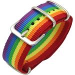 Bunte Geflochtene Elegante LGBT Lesbian Pride Wickelarmbänder aus Stoff für Damen für Partys 