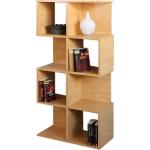 Mendler Bio Bücherregale aus Holz Breite 50-100cm, Höhe 100-150cm, Tiefe 0-50cm 