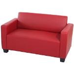 Rote Mendler Zweisitzer-Sofas aus Kunstleder mit Armlehne Breite 50-100cm, Höhe 50-100cm, Tiefe 50-100cm 2 Personen 