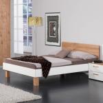 Weiße Moderne Holzbetten aus Holz 200x220 