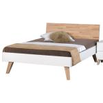 Weiße Moderne Modular Holzbetten aus Holz 120x220 