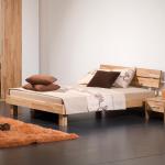 Braune Modular Einzelbetten geölt aus Massivholz 100x220 