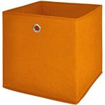 Orange Faltboxen aus Polypropylen 4-teilig 