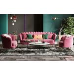 Möbel Sitz Design Couch Lounge Sofas Textil Samt Sofagarnitur 3+2+1 Sitzer Sofa
