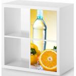 Möbelaufkleber für Ikea KALLAX / 2x Türelemente vertikal Apotheke Medizin Apfel Kat4 Diaet Obst Aufkleber Möbelfolie Tür sticker (Ohne Möbel ) 25G462