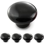 Schwarze Shabby Chic Ganzoo Möbelknöpfe & Möbelknäufe aus Keramik Breite 0-50cm, Höhe 0-50cm, Tiefe 0-50cm 4-teilig 