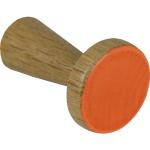 Möbelknopf Garderobenhaken Holz eiche orange lackiert ⌀xH 27x40 mm