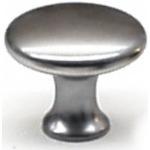 Silberne Runde Möbelknöpfe & Möbelknäufe matt aus Chrom 