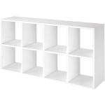 Raumteiler Bücherregal Standregal Cubo 8 Fächer 56x110x33cm weiß - Schildmeyer