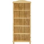 Beige Möbilia Bücherregale aus Massivholz Breite 50-100cm, Höhe 150-200cm, Tiefe 0-50cm 