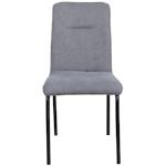 Schwarze Moderne Möbilia Stuhl-Serie matt aus Stoff Breite 0-50cm, Höhe 50-100cm, Tiefe 50-100cm 2-teilig 