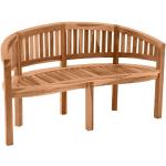 Beige Moderne Möbilia 3-Sitzer Gartenbänke aus Massivholz Breite 100-150cm, Höhe 50-100cm, Tiefe 50-100cm 3 Personen 