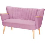 Mauvefarbene Moderne Norrwood Zweisitzer-Sofas aus Filz Breite 100-150cm, Höhe 50-100cm, Tiefe 50-100cm 2 Personen 