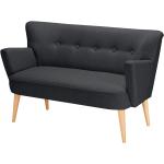 Anthrazitfarbene Moderne Norrwood Zweisitzer-Sofas aus Filz Breite 100-150cm, Höhe 50-100cm, Tiefe 50-100cm 2 Personen 