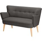 Graue Moderne Norrwood Zweisitzer-Sofas aus Filz Breite 100-150cm, Höhe 50-100cm, Tiefe 50-100cm 2 Personen 