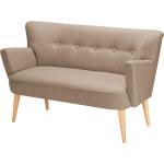 Beige Moderne Norrwood Zweisitzer-Sofas aus Filz Breite 100-150cm, Höhe 50-100cm, Tiefe 50-100cm 2 Personen 