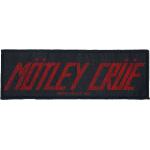 Mötley Crüe Patch - Mötley Crüe Logo - schwarz/rot - Lizenziertes Merchandise