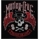 Mötley Crüe Patch - Too Fast For Love - schwarz/rot/weiß - Lizenziertes Merchandise
